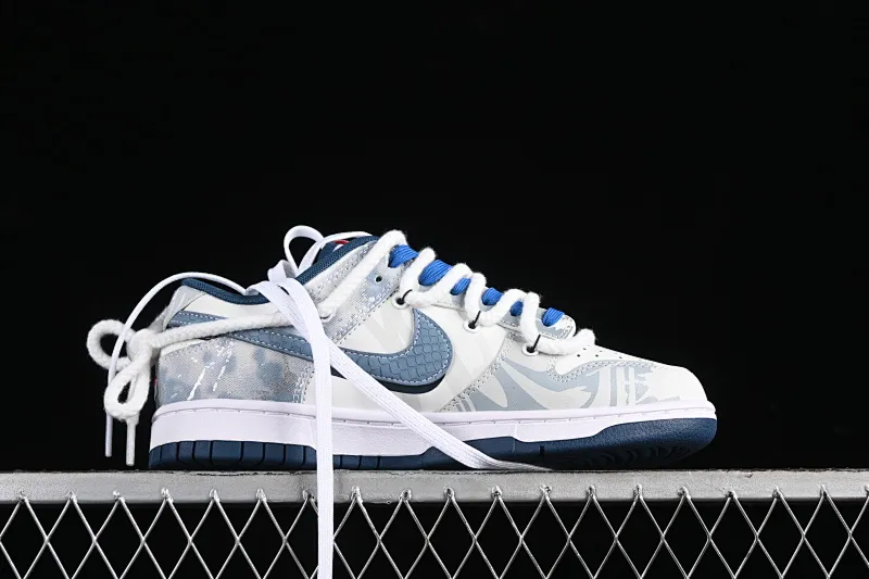 All Categories Nk SB Dunk Series Nk SB Dunk Low Low-top casual sneakers Nk Dunk Low Panda Prank Wave Fisherman-Silver Sea Blue Shark Low-top casual sneakers DD1391-400
